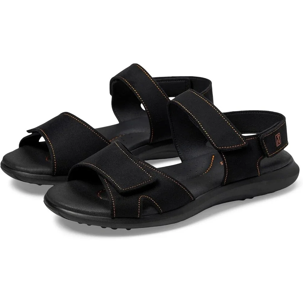 Arcopedico Corbett Sandals Women's 10.5 Black Round Toe Adjustable Strap ZAP1344